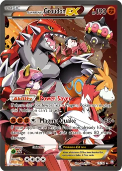 Team Magma's Groudon-EX #15