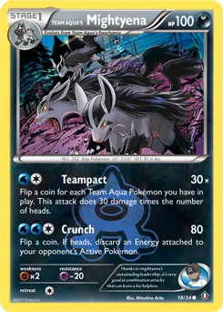Team Aqua's Mightyena #18