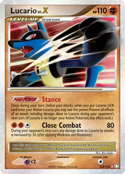 Lucario LV.X #122