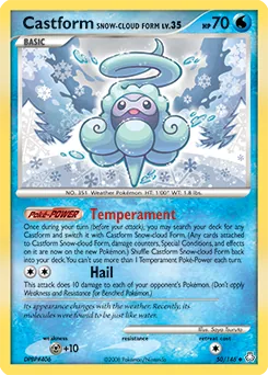 Castform Snow-Cloud Form #50