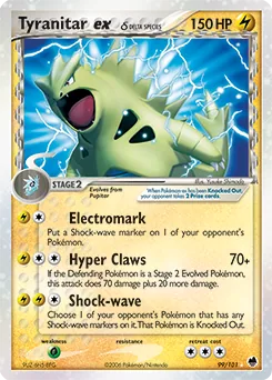 Tyranitar ex δ #99