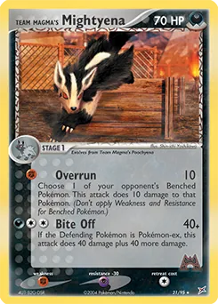 Team Magma's Mightyena #21