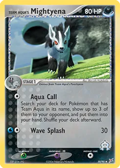 Team Aqua's Mightyena #30