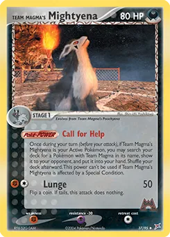 Team Magma's Mightyena #37