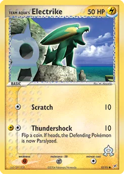 Team Aqua's Electrike #52