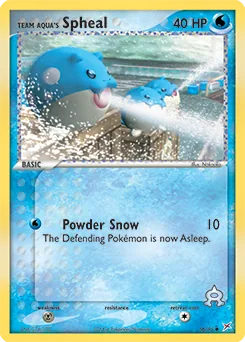Team Aqua's Spheal #56