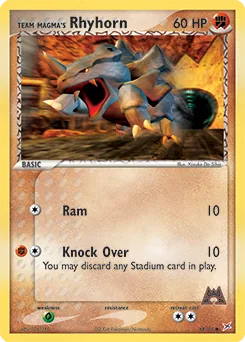 Team Magma's Rhyhorn #68