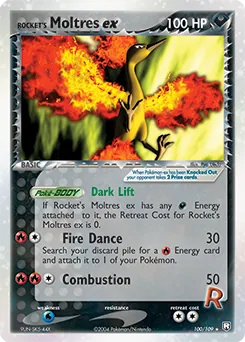 Rocket's Moltres ex #100