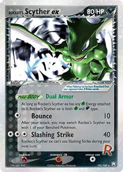 Rocket's Scyther ex #102