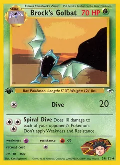 Brock's Golbat #39