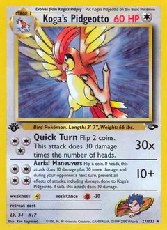 Koga's Pidgeotto #27
