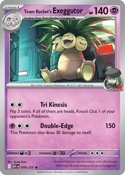 Team Rocket's Exeggutor #78