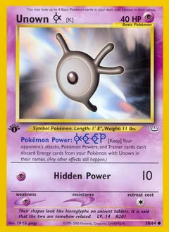 Unown [K] #58