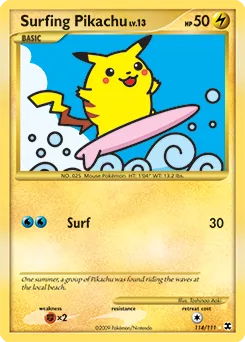 Surfing Pikachu #114
