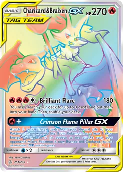 Charizard & Braixen-GX #251