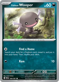 Paldean Wooper #58